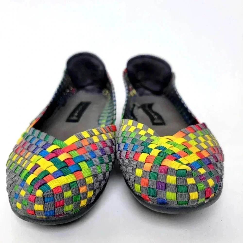 Steven by Steve Madden Rainbow Woven Ballet Flats - 8 - Picture 2 of 10